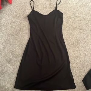 Black mini dress